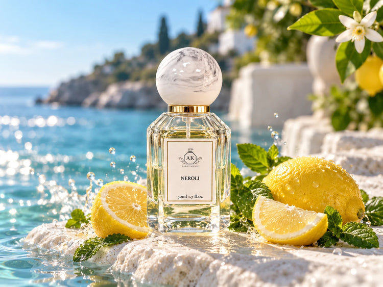 Collection Fraîche – parfum A&K Neroli au bord de la mer avec citrons et menthe