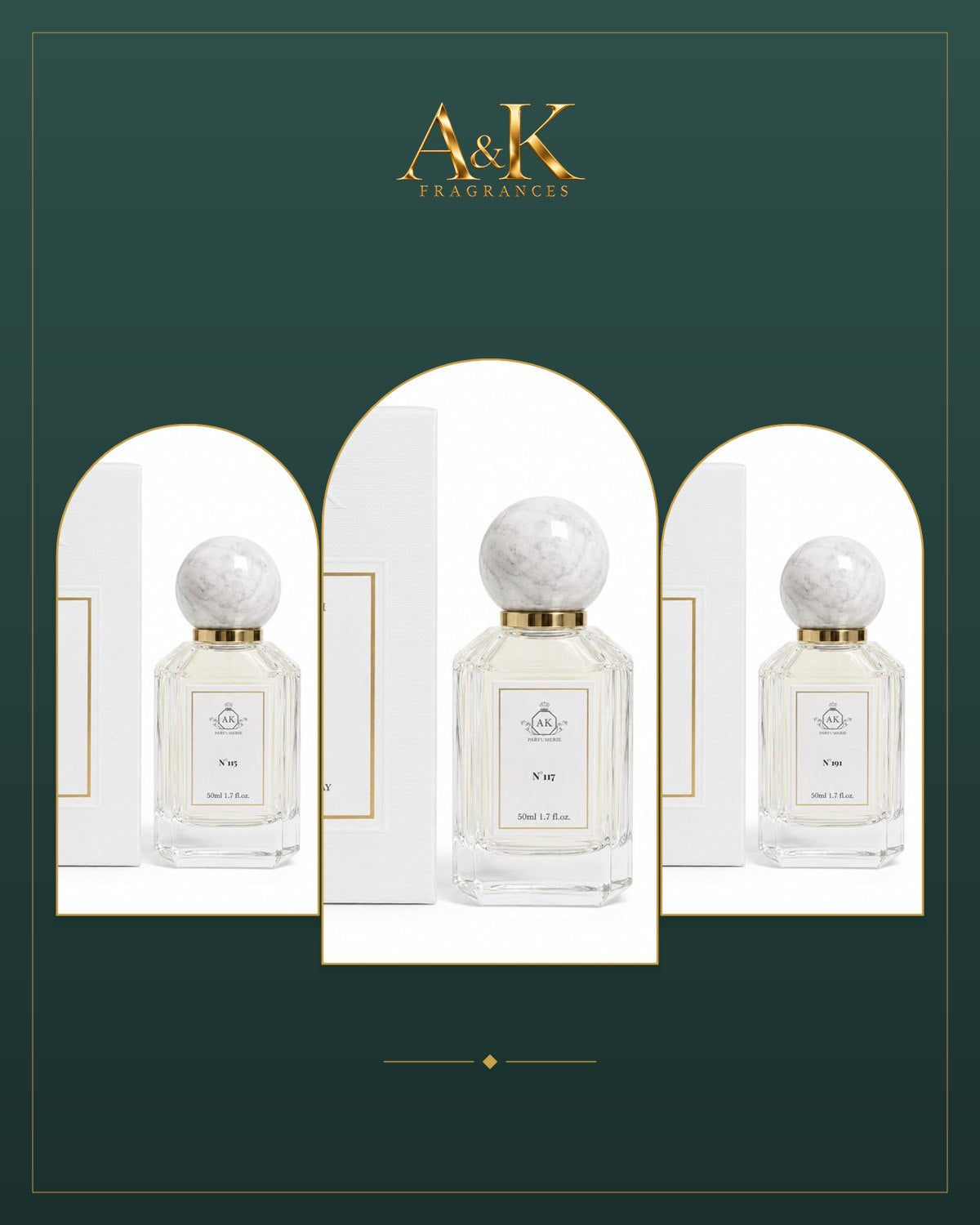 Pack Essentiel au choix – 3 parfums 50 ml AK FRAGRANCES