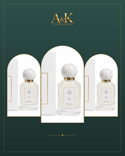 Pack Essentiel au choix – 3 parfums 50 ml AK FRAGRANCES